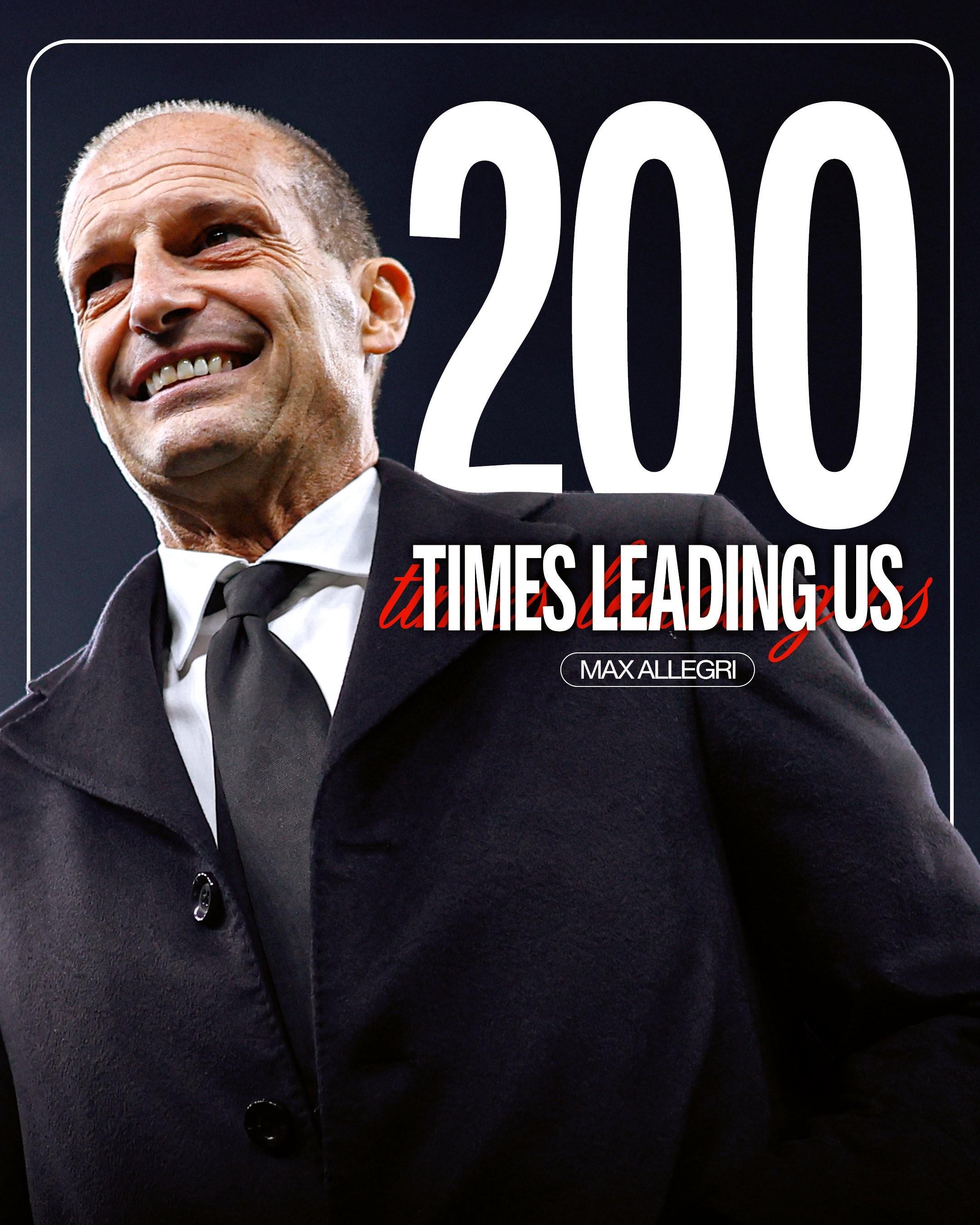 里程碑之战，阿莱格里迎来执教米兰生涯第200场比赛